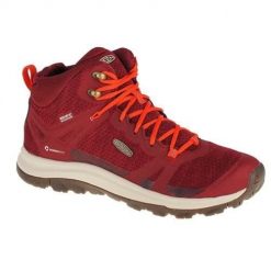 Buty trekkingowe damskie Keen Terradora II WP. Czerwone obuwie trekkingowe damskie Keen, z materiału, bez zapięcia. Za 369.00 zł.