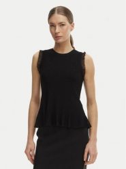 Rinascimento Top CFM0012241003 Czarny Slim Fit. Czarne topy damskie Rinascimento, m, bez wzorów, z syntetyku, bez kołnierzyka, bez ramiączek. Za 279.99 zł.