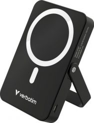 Verbatim Charge n Go 10000mAh z podstawką Magnetic Wireless czarny. Czarne powerbanki . W wyprzedaży za 199.90 zł.