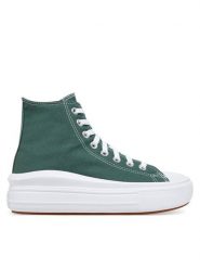 Converse Trampki Chuck Taylor All Star Move Platform A10664C Zielony. Zielone trampki i tenisówki damskie Converse, bez wzorów, z materiału, bez zapięcia. Za 269.99 zł.