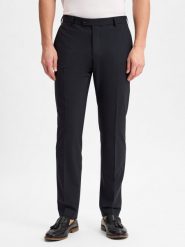 Finshley & Harding spodnie garniturowe - Mitch Mężczyźni Modern Fit niebieski, 56. Niebieskie garnitury męskie Finshley & Harding, m, bez wzorów, z wełny, biznesowe. Za 449.95 zł.