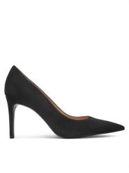 Stuart Weitzman Szpilki Stuart Power 85 SJ948 Czarny. Czarne szpilki damskie Stuart Weitzman, bez wzorów, ze skóry, bez obcasa, na szpilce, bez zapięcia. W wyprzedaży za 1,149.00 zł.