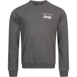 Męska bawełniana bluza Jeep® - Komfort i styl. Bluzy męskie Jeep, m, bez wzorów, z bawełny, casualowe, bez ramiączek, bez kaptura. Za 207.99 zł.