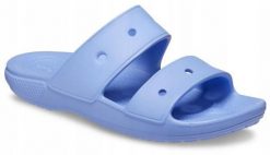 Klapki Dla Dorosłych Crocs Classic. Fioletowe klapki męskie Crocs, bez wzorów, z materiału, bez zapięcia. Za 118.99 zł.