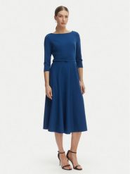 Rinascimento Sukienka koktajlowa CFC0127892003 Niebieski Regular Fit. Niebieskie sukienki damskie Rinascimento, xl, bez wzorów, z syntetyku, wizytowe, bez kołnierzyka, bez ramiączek. Za 699.99 zł.