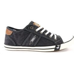 TRAMPKI MĘSKIE MUS 36A031 CZA. Buty sportowe męskie Mustang, bez wzorów, z materiału, bez zapięcia. Za 149.00 zł.