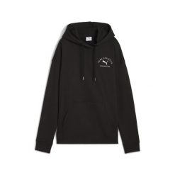 Damska bluza z kapturem PUMA Class o luźnym kroju PUMA Black. Czarne bluzy damskie Puma, bez wzorów, sportowe, bez ramiączek, z kapturem. Za 269.00 zł.