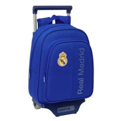 Plecak szkolny REAL MADRID Poliester 600D. Niebieskie plecaki męskie REAL MADRID, bez wzorów, z poliesteru. Za 273.15 zł.