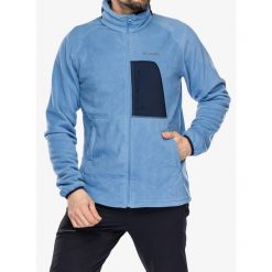 Bluza rozpinana męska Columbia Rapid Expedition Full Zip Fleece. Niebieskie bluzy męskie Columbia, m, bez wzorów, sportowe, bez ramiączek, bez kaptura. Za 188.99 zł.