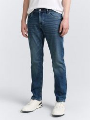 Męskie Spodnie Jeansowe Marvin Straigh Used Mid Stone Blue Denim Proste 1047981 10119, W38 L30. Niebieskie spodnie materiałowe męskie Tom Tailor, bez wzorów, z bawełny. Za 179.99 zł.