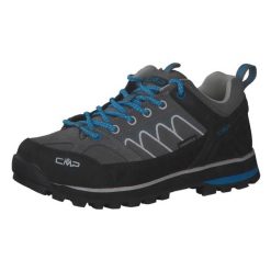 Damskie buty trekkingowe górskie ze skóry zamszowej VIBRAM CMP MOON LOW. Niebieskie obuwie trekkingowe damskie CMP, ze skóry, bez zapięcia. Za 458.20 zł.