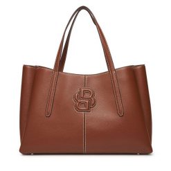Torebka BOSS. Brązowe shopperki damskie Boss, bez wzorów, bez dodatków. Za 939.99 zł.