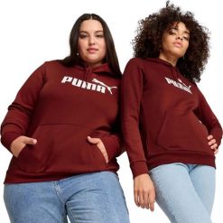 Puma Bluza damska Puma ESS Logo Hoodie FL bordowa 586789 13 M. Czerwone bluzy damskie Puma, m, bez wzorów, bez ramiączek, bez kaptura. Za 178.49 zł.