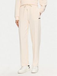 Guess Spodnie materiałowe V5RB01 KCLD1 Écru Regular Fit. Spodnie materiałowe damskie Guess, z aplikacjami, z materiału. Za 209.99 zł.