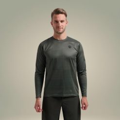 Koszulka rowerowa męska MTB Rogelli Advntr Core z długim rękawem. Zielone bluzy męskie Rogelli, m, bez wzorów, sportowe, bez ramiączek, bez kaptura. Za 180.00 zł.