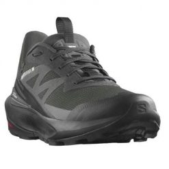 Buty trekkingowe męskie Salomon Elixir Activ Gtx Gore-tex. Czarne trekkingi męskie Salomon, z gore-texu, bez zapięcia. Za 644.00 zł.