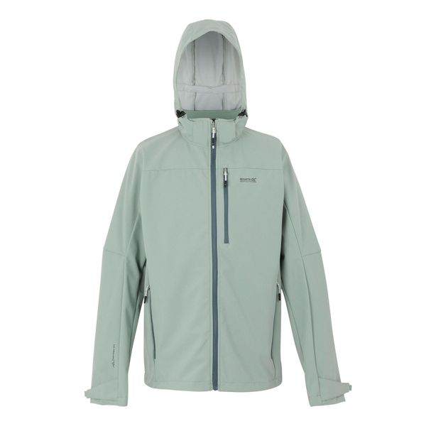 Kurtka turystyczna softshell Regatta Arana. Niebieskie kurtki męskie Regatta, m, bez wzorów, z materiału, bez kaptura. Za 119.99 zł.