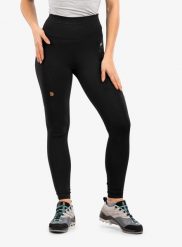 Legginsy damskie Fjallraven Abisko Tights. Czarne legginsy damskie Fjällräven, bez wzorów, z materiału. Za 478.49 zł.
