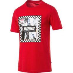 Puma Check Koszulka Czerwony. Czerwone t-shirty męskie Puma, m, bez wzorów, z bawełny, bez kołnierzyka, bez ramiączek. Za 119.95 zł.