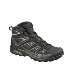 Buty trekkingowe Salomon X Ultra Mid 3 Aero Męskie Czarne. Czarne trekkingi męskie Salomon, na zimę, przed kolano, bez zapięcia. Za 449.00 zł.