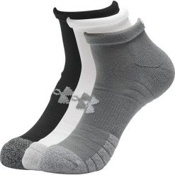 Under Armour HeatGear® 3-pack Skarpetki Czarny Biały Szary. Białe skarpety męskie Under Armour, bez wzorów, z elastanu. Za 51.95 zł.