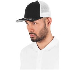 Czapka Flexfit mesh 2-tone. Białe czapki damskie FLEXFIT, bez wzorów, z bawełny. Za 72.75 zł.