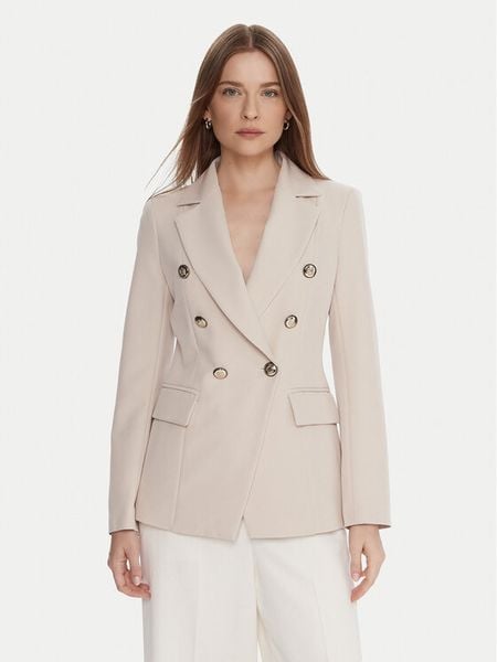 Maryley Marynarka 25IB139/43LA Beżowy Regular Fit. Brązowe marynarki i żakiety damskie Maryley, bez wzorów, z syntetyku, bez kołnierzyka, bez ramiączek. Za 299.99 zł.