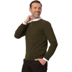 Sweter myśliwski męski Tagart Oslo 100% wełna Merino. Zielone swetry męskie tagart, l, bez wzorów, z wełny, sportowe, bez kołnierzyka, bez ramiączek. Za 389.00 zł.