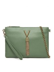 Valentino Torebka Divina VBS1R419G Zielony. Zielone torebki do ręki damskie Valentino, bez wzorów, ze skóry, bez dodatków. Za 209.99 zł.
