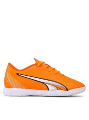 Puma Buty do piłki nożnej Ultra Play It Jr 107237 01 Pomarańczowy. Brązowe obuwie sportowe damskie Puma, bez wzorów, ze skóry, bez zapięcia. Za 129.99 zł.