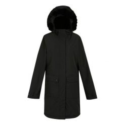 Parka Ze Sztucznym Futerkiem Dla Pań I Panów. Czarne parki damskie Regatta, m, bez wzorów, z materiału, z kapturem. Za 586.99 zł.