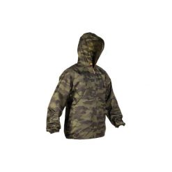 Kurtka myśliwska IMPER LIGHT 100 camo. Brązowe kurtki męskie SOLOGNAC, xl, bez wzorów, z materiału, bez kaptura. Za 69.99 zł.