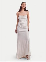 YAS Sukienka wieczorowa Dottea 26030334 Écru Slim Fit. Sukienki damskie YAS, s, bez wzorów, z syntetyku, wizytowe, bez kołnierzyka, bez ramiączek. Za 419.99 zł.