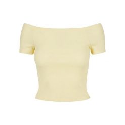 Koszulka Damska/żebrowana Bez Ramiączek. Żółte bluzki damskie Urban Classics, xl, bez wzorów, sportowe, bez kołnierzyka, bez ramiączek. Za 54.99 zł.