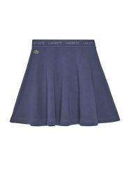 Lacoste Spódnica dresowa JJ8441 Fioletowy Regular Fit. Fioletowe spódnice damskie Lacoste, bez wzorów, z bawełny, mini. Za 189.99 zł.