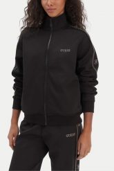 GUESS Czarna rozpinana bluza damska z lamapsami i cyrkoniami Octavia, Rozmiar M. Czarne bluzy damskie Guess, m, z aplikacjami, eleganckie, bez ramiączek, bez kaptura. Za 599.99 zł.