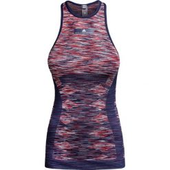 Top ADIDAS BY STELLA McCARTNEY. Czerwone topy damskie adidas by Stella McCartney, bez wzorów, z dzianiny, bez kołnierzyka, bez ramiączek. W wyprzedaży za 191.00 zł.