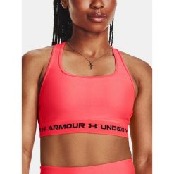 Stanik fitness Under Armour Crossback Mid. Czerwone bielizna sportowa damska Under Armour, xs, bez wzorów. Za 78.99 zł.