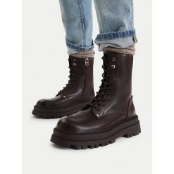 Trapery G-Star. Brązowe trapery damskie G-Star, bez zapięcia. Za 269.99 zł.