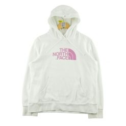 Second life - Damska bluza z kapturem TNF biała - Stan dobry. Białe bluzy damskie The North Face, bez wzorów, sportowe, bez ramiączek, z kapturem. Za 85.16 zł.