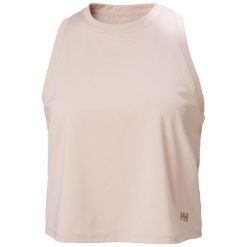 Damski crop top Helly Hansen Ocean Cropped. Czerwone topy damskie Helly Hansen, bez wzorów, bez kołnierzyka, bez ramiączek. Za 207.50 zł.