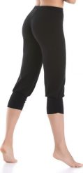 Teyli Legginsy Comforto 3/4 czarne Czarny XS. Czarne legginsy damskie Teyli, bez wzorów. Za 82.55 zł.