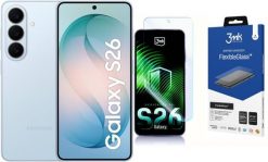 Smartfon Samsung Galaxy S26 5G 12/512GB Niebieski (SM-S942BLBHEUE) + FlexibleGlass. Niebieskie smartfony SAMSUNG. Za 3,721.00 zł.