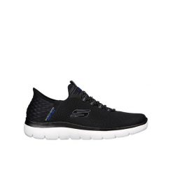 Buty Skechers High Range czarne. Białe buty sportowe męskie Skechers, bez wzorów, z materiału, bez zapięcia. Za 239.00 zł.