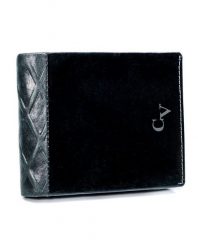 Portfel męski czarno-srebrny Cavaldi N7-IVT BLACK. Czarne portfele męskie 4U Cavaldi, bez wzorów. Za 47.99 zł.