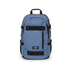 Średni plecak z pokrowcem na laptopa Eastpak. Niebieskie plecaki męskie Eastpak, bez wzorów, z materiału, biznesowe. Za 421.50 zł.