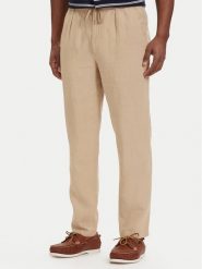 Polo Ralph Lauren Spodnie materiałowe 710940611010 Beżowy jasny Tapered Fit. Brązowe spodnie materiałowe męskie Polo Ralph Lauren, bez wzorów, ze lnu. Za 1,299.00 zł.