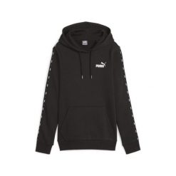 Bluza sportowa damska Puma Ess Tape. Czarne bluzy damskie Puma, m, bez wzorów, sportowe, bez ramiączek, z kapturem. Za 333.00 zł.