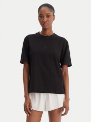 Reebok T-Shirt Suzie RK25505CCW Czarny Relaxed Fit. Czarne t-shirty damskie Reebok, xl, bez wzorów, z bawełny, bez kołnierzyka, bez ramiączek. Za 79.99 zł.