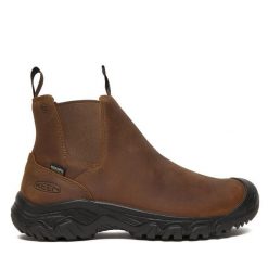 Sztyblety Keen. Brązowe botki męskie Keen, bez wzorów, bez obcasa, bez zapięcia. Za 719.99 zł.